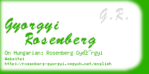 gyorgyi rosenberg business card